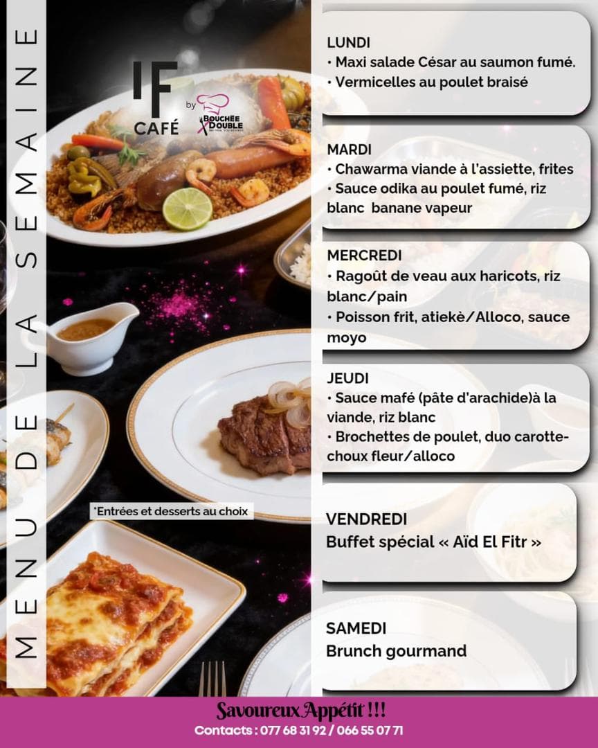 Menu du jour - Formule Déjeuner